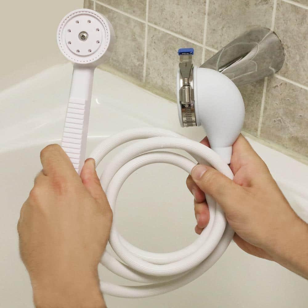Danco White Plastic 1 settings Handheld Showerhead 2.2 gpm