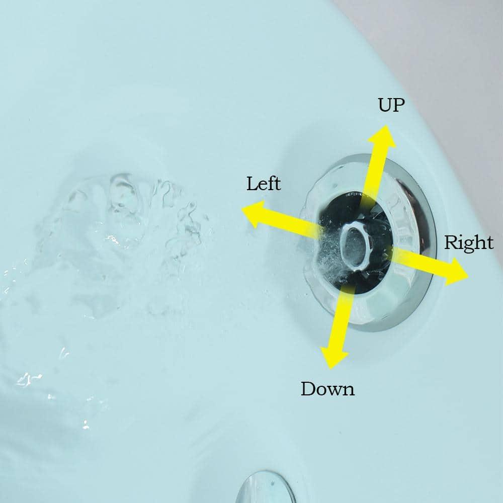 67'' x 28.7'' Freestanding Whirlpool Plastic / Acrylic Bathtub with Faucet