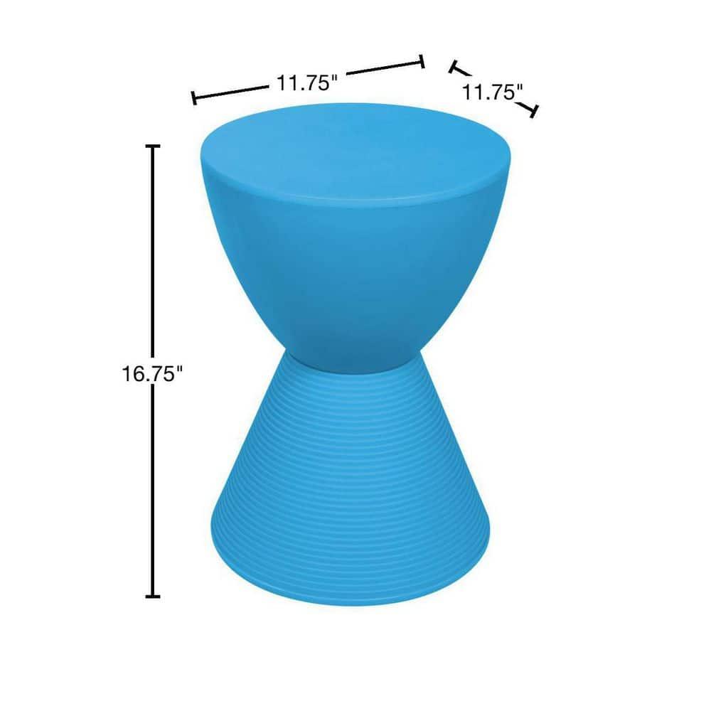 LeisureMod Boyd Modern Round Plastic Side Table