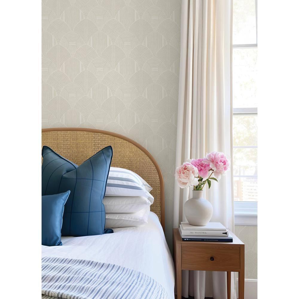 A-Street Prints Meyberg Silver Geometric Wallpaper | Perigold