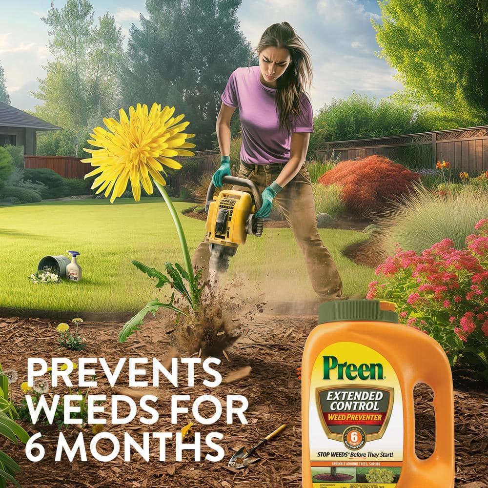 Preen Extended Control Weed Preventer - 10 lb. Bag - Covers 1,630 Sq. ft.