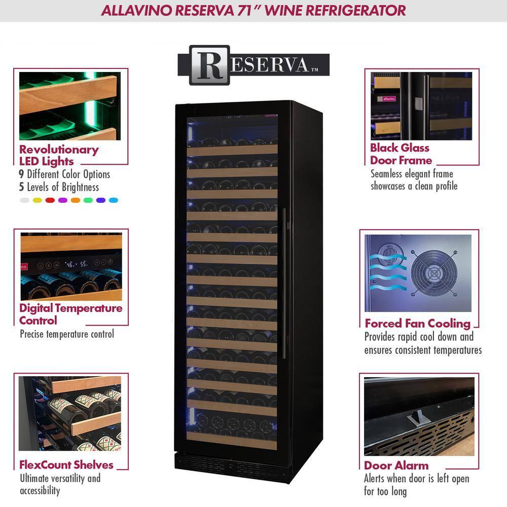 Allavino Allavino Single Zone 23.5'' 163 Bottle Wine Refrigerator
