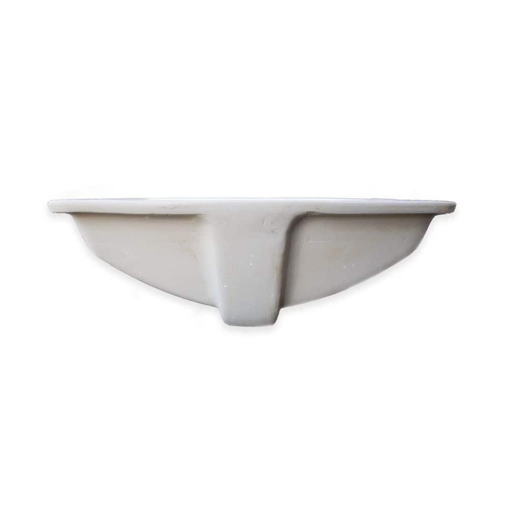 Wells Sinkware RTU2115-7W Wells Sinkware Rhythm Series 14.5'' Ceramic Rectangular Bathroom Sink with Overflow