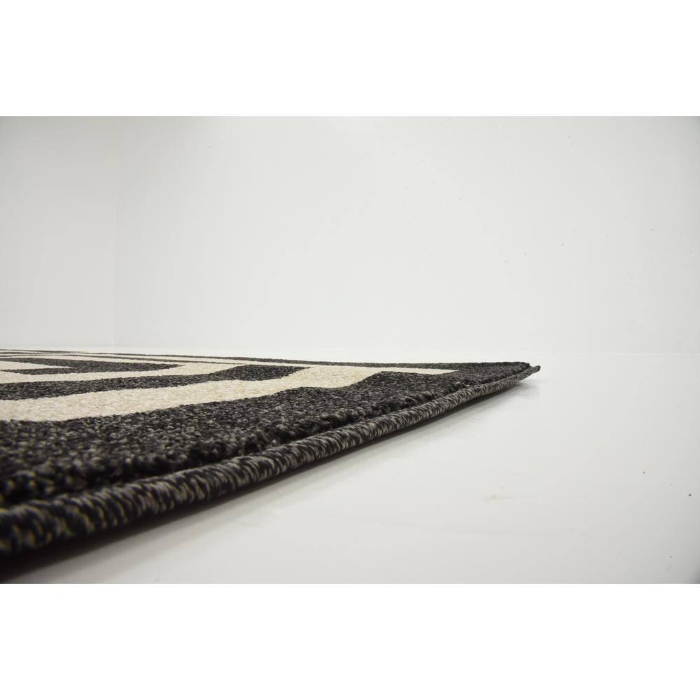 Unique Loom Athens Collection Area Rug - Greek Key (7' 1" x 10' Rectangle Black/Beige)