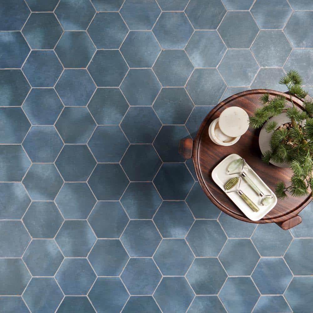 Bond Tile Palo Alto Hex 6" Hexagon Handmade Look Porcelain Floor and Wall Tile (5.38 Sq. Ft. / Case)