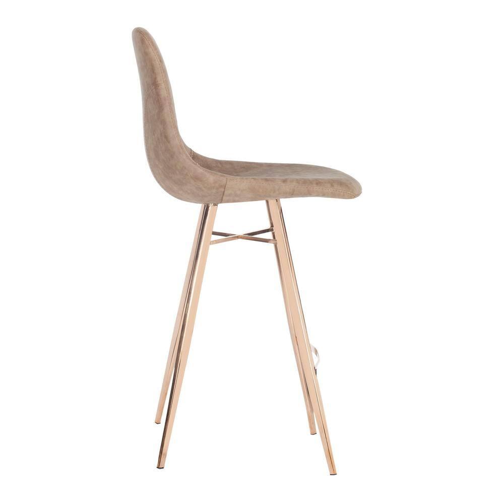Mathison Counter Stool - FOX3012 - Brown/Copper - Safavieh Couture