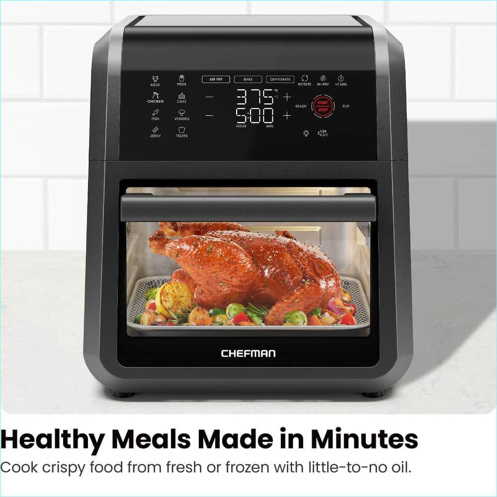 Chefman 6-in-1 Multifunctional Air Fryer Oven w/ 12 Qt Capacity, Digital Touchscreen - Black