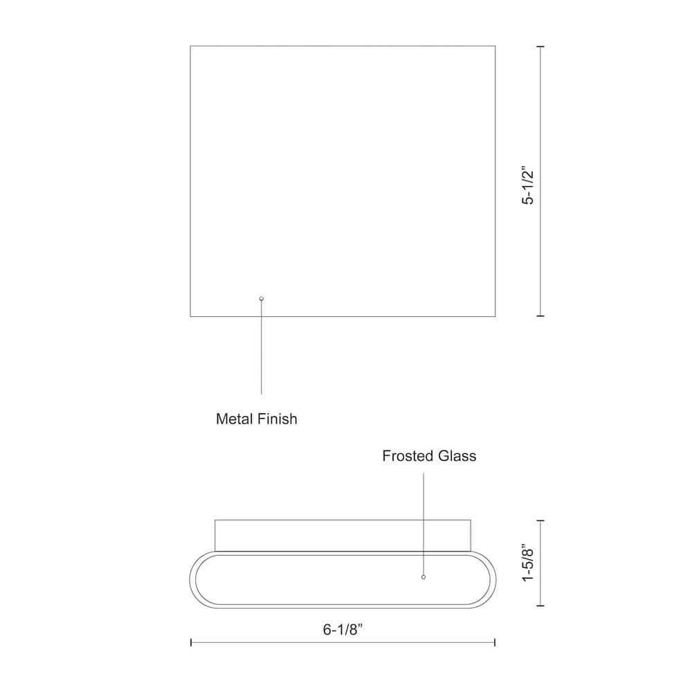 Black Aluminum Dimmable LED Wall Sconce