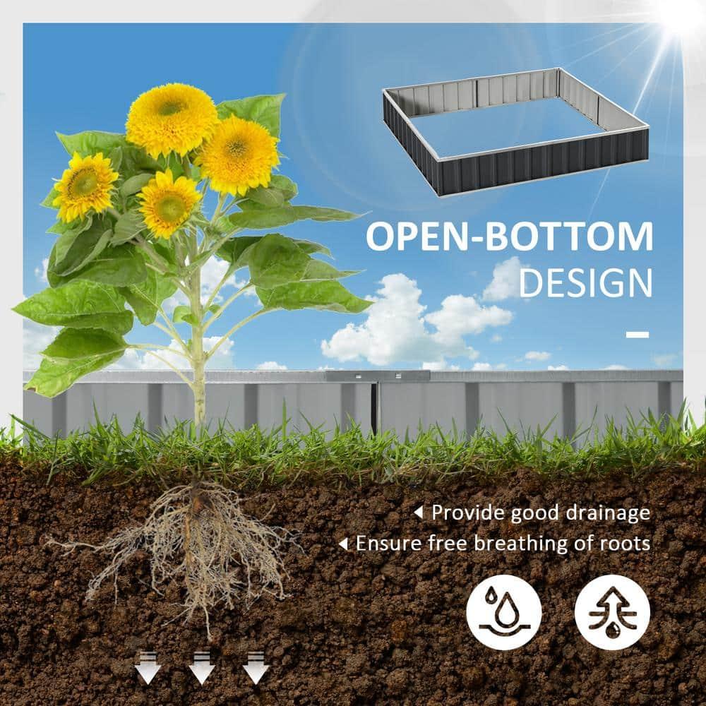 Outsunny Metal Planter Box