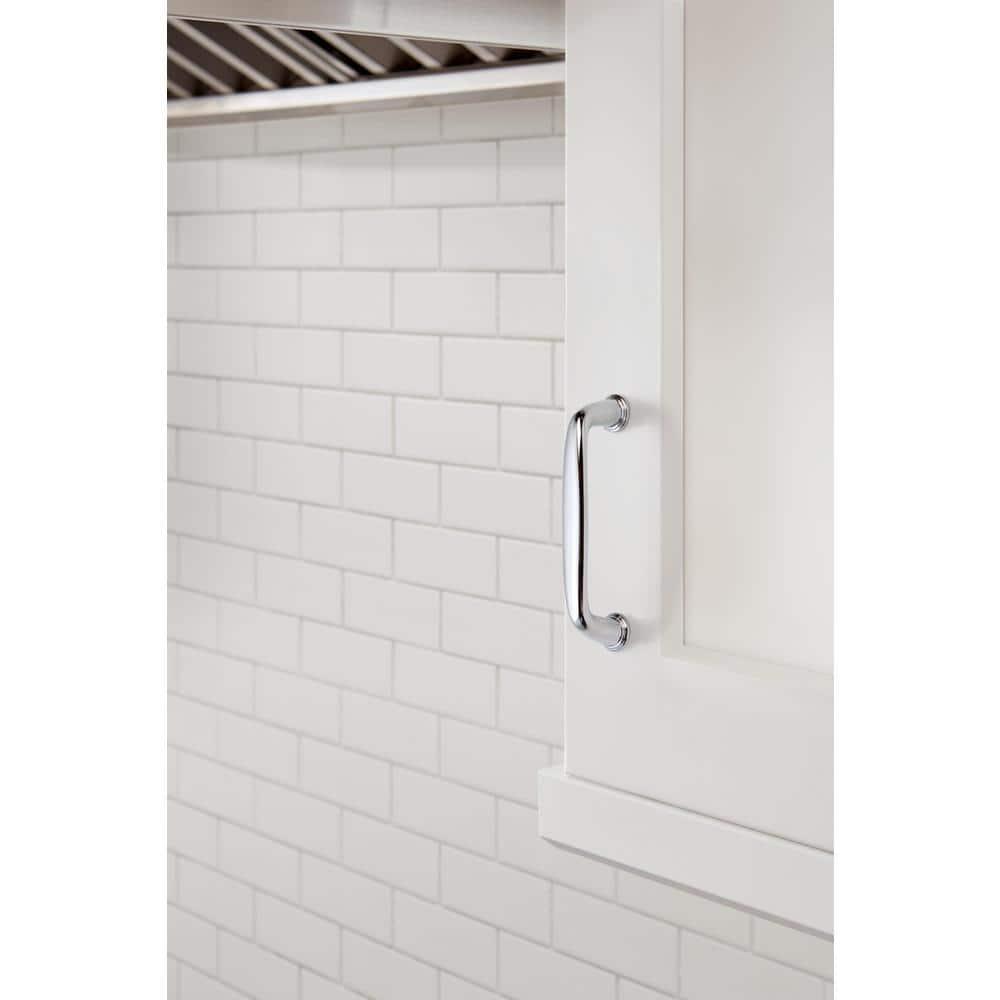 Kane 3-3/4 inch (96mm) Center-to-Center Polished Chrome Cabinet Pull
