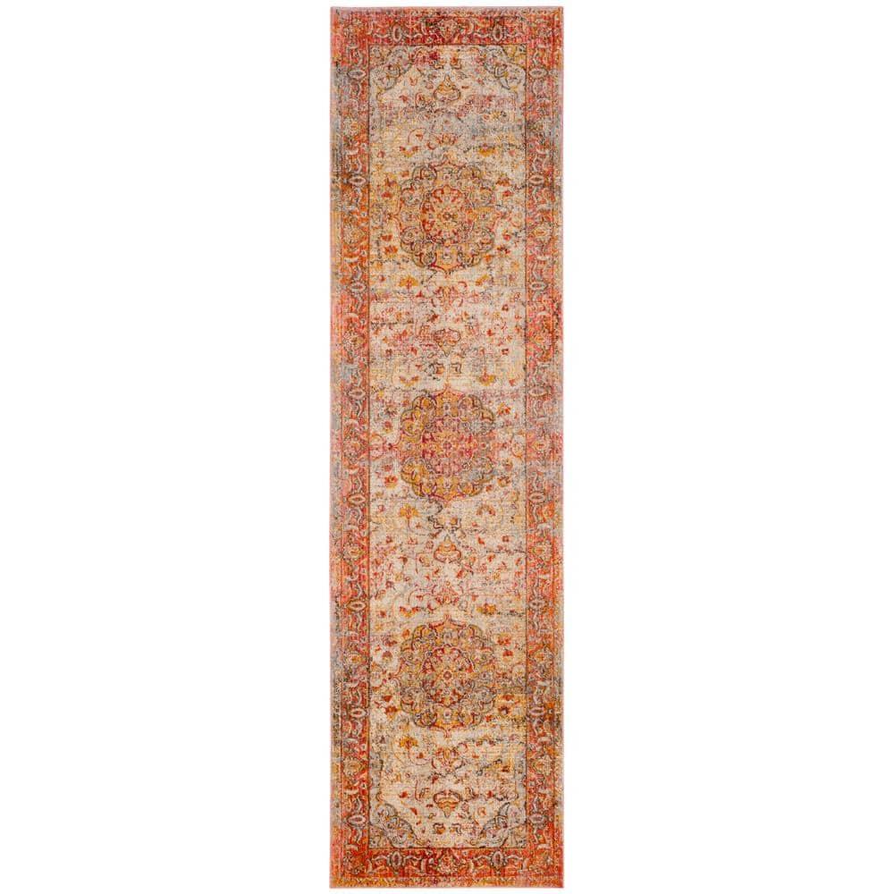 SAFAVIEH Vintage Persian VTP435P Saffron / Cream Rug