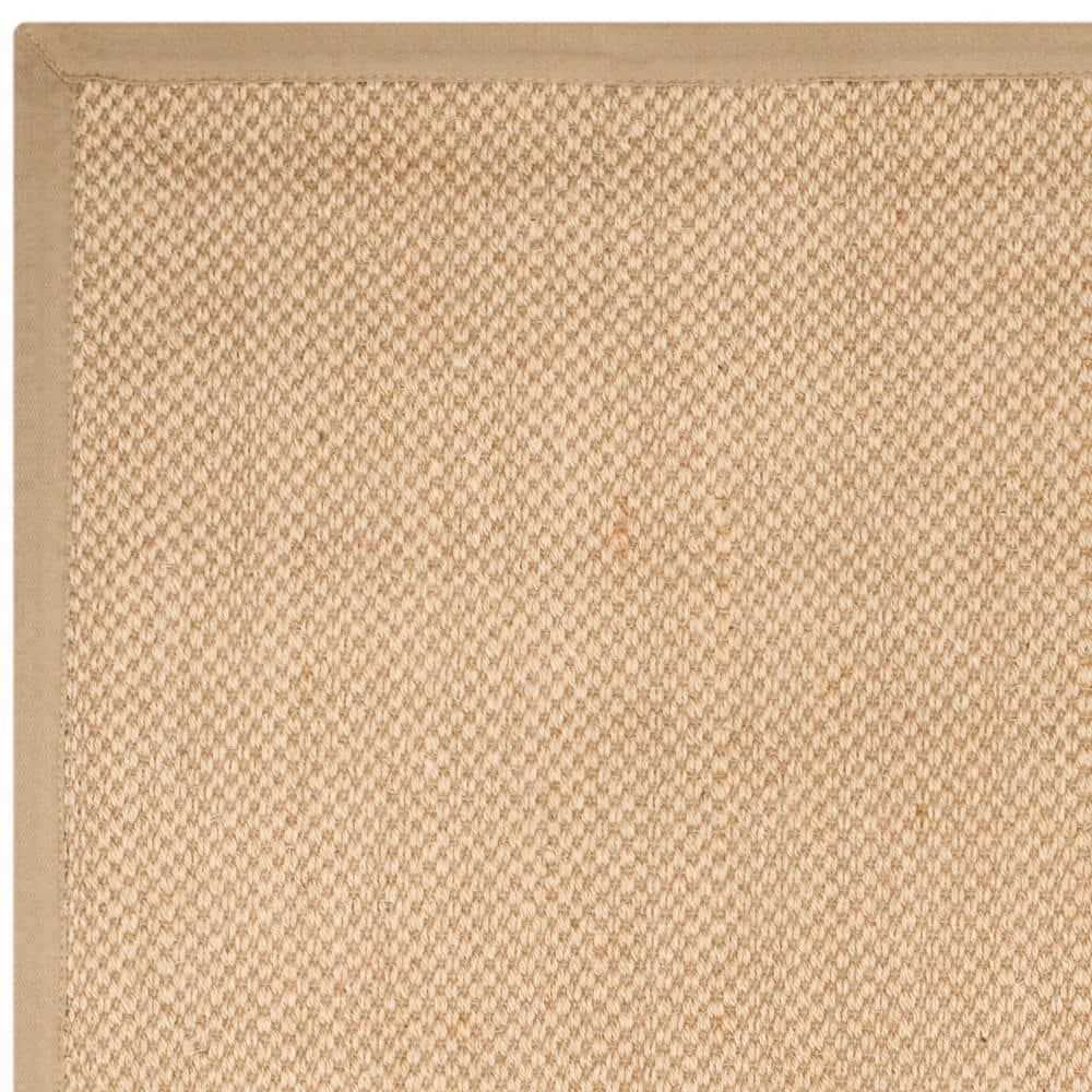 Natural Fiber NF141 Power Loomed Indoor Area Rug - Maize/Linen - 4'x4' - Safavieh.