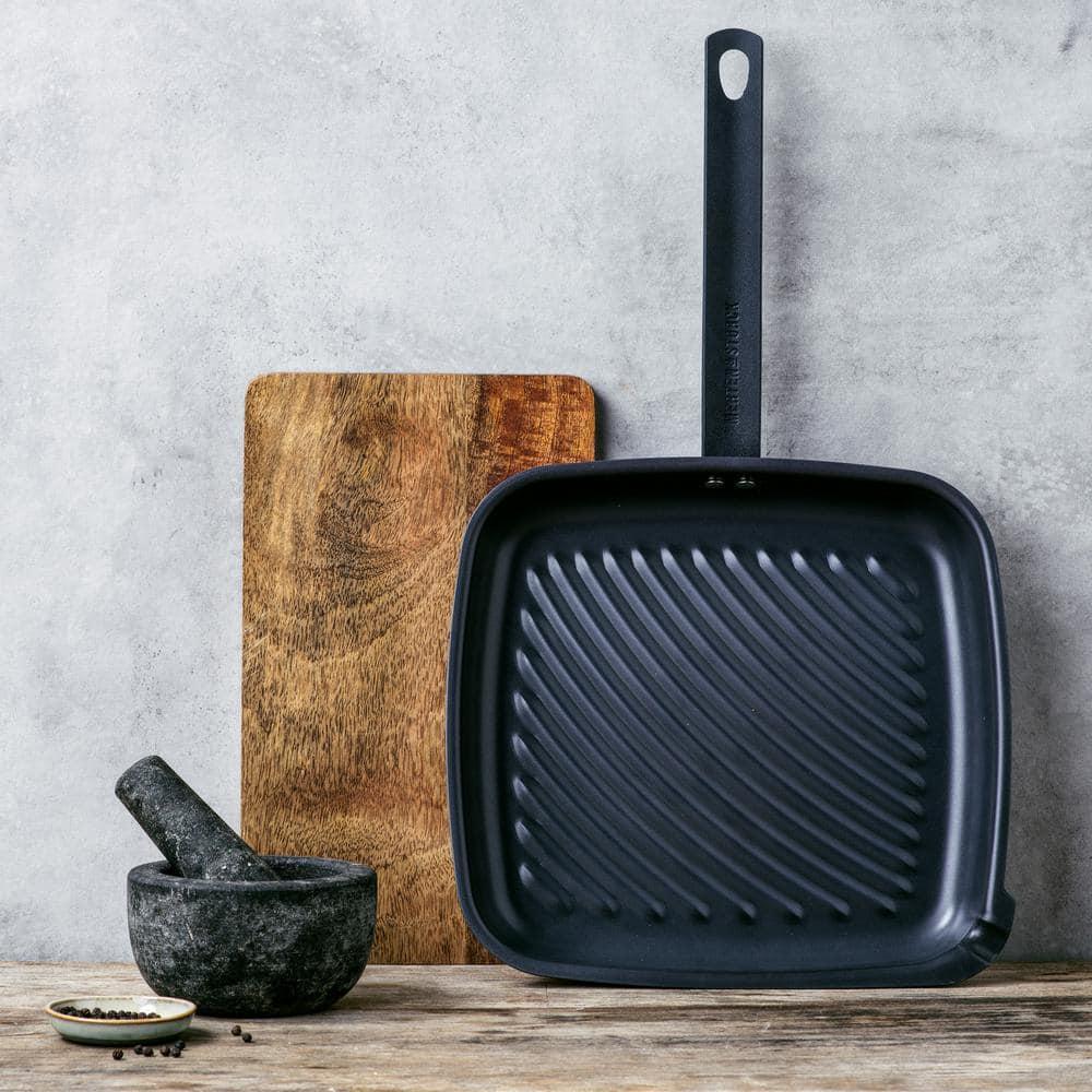 Merten & Storck Pre-Seasoned Carbon Steel Square Grill Pan