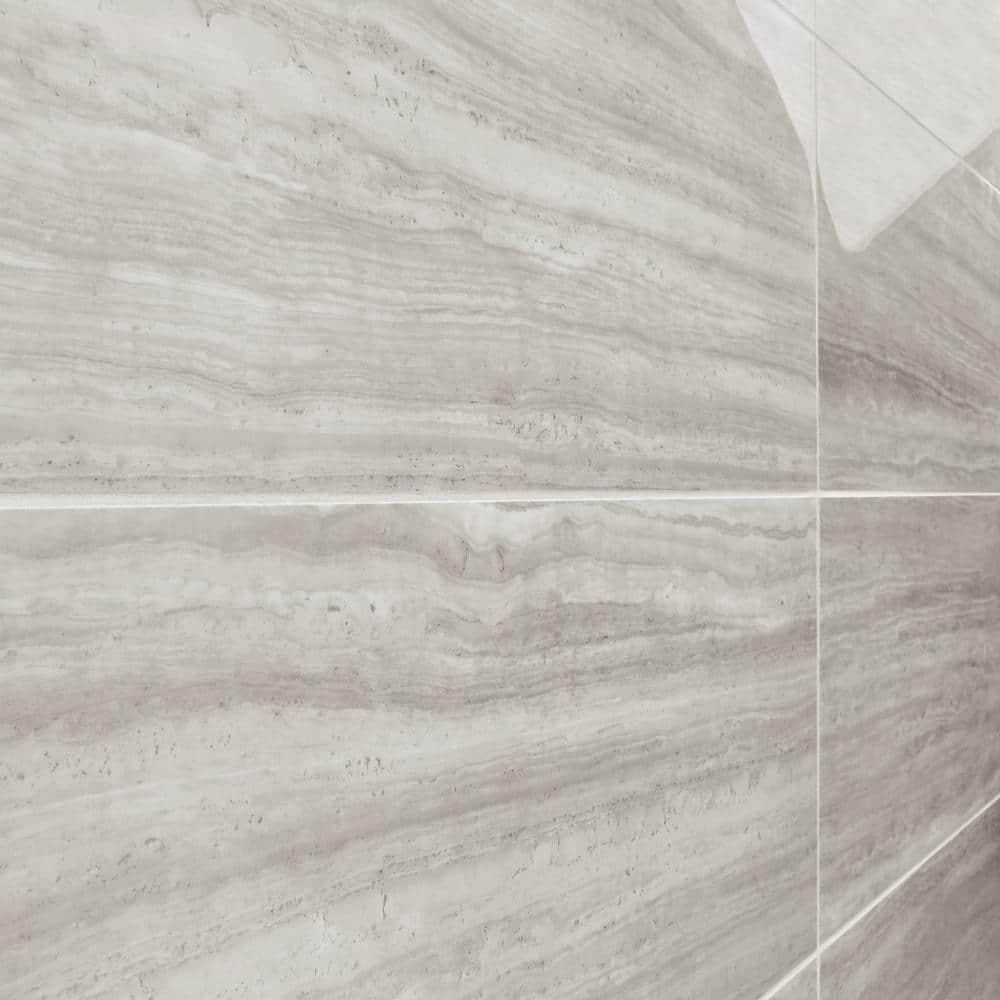 Roswell 11.72 in. x 23.69 in. Polished Porcelain Floor and Wall Tile (15.5 Sq. Ft. / Case)