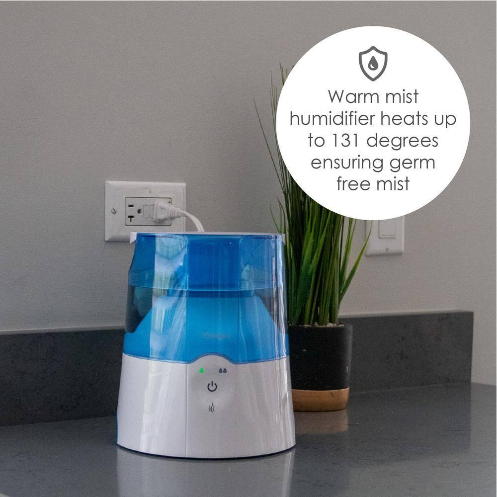 Crane USA Crane USA 0.5 Gallons Warm Mist Steam Tabletop Humidifier for 250 Cubic Feet