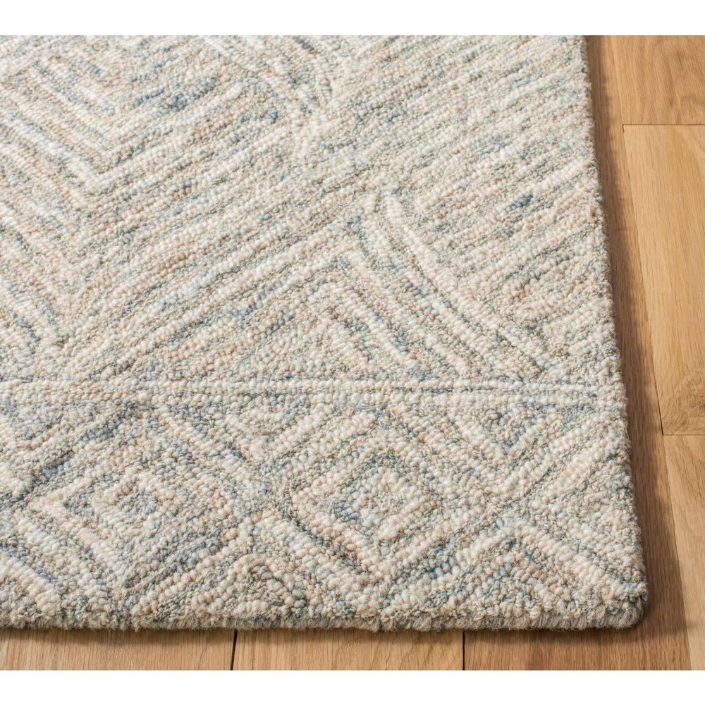 Ikat IKT703 Hand Tufted Area Rug - Beige/Grey - 4'x6' - Safavieh.