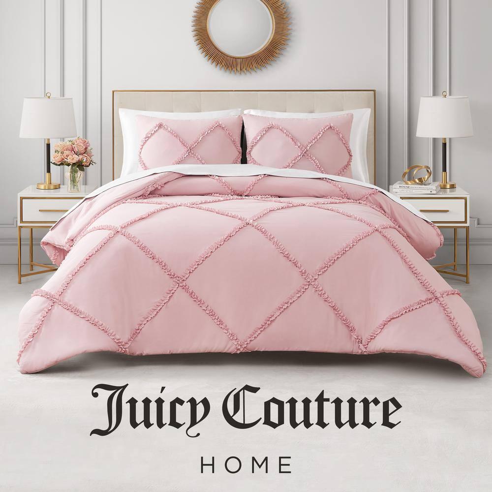 Juicy Couture Juicy Couture Diamond Ruffle Reversible Comforter & Shams Bedding Sets