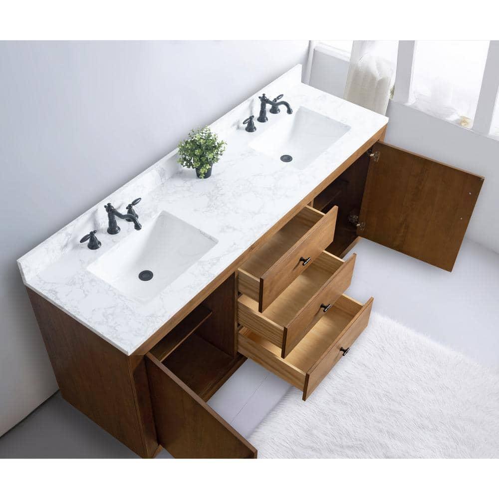 72" Free Standing Double Bathroom Vanity