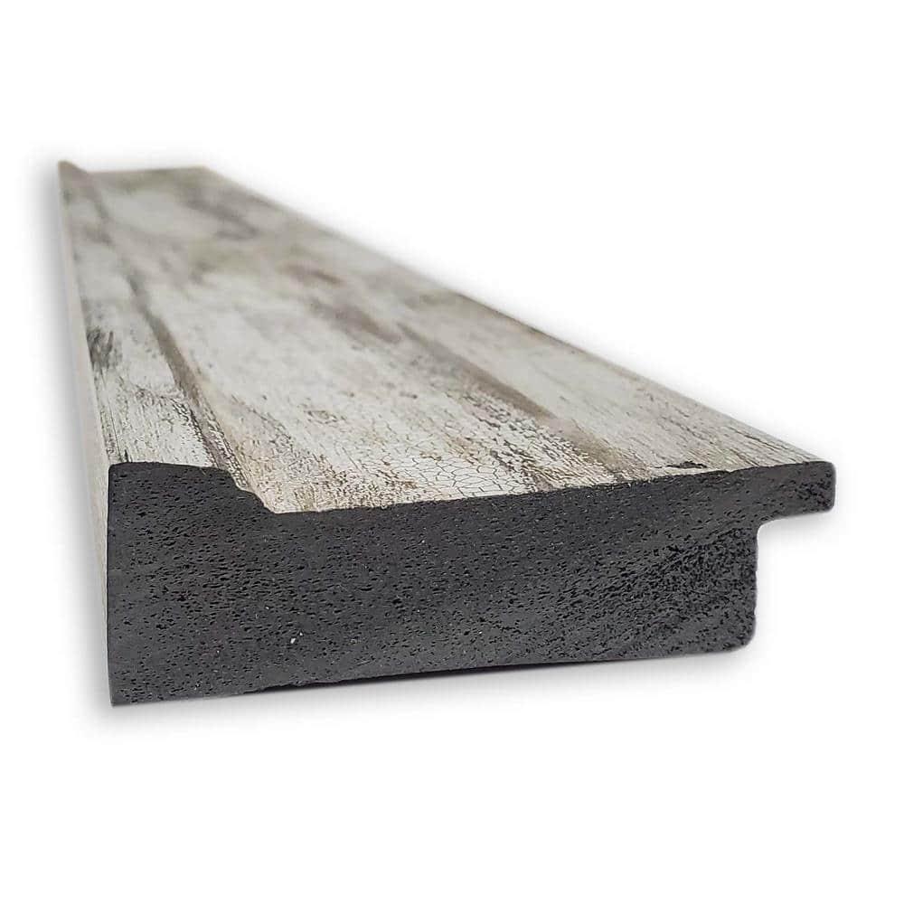 33" x 27" Crackled Framed Bathroom Vanity Wall Mirror Metallic - Amanti Art: Modern Rectangle, Beveled, No Assembly Required