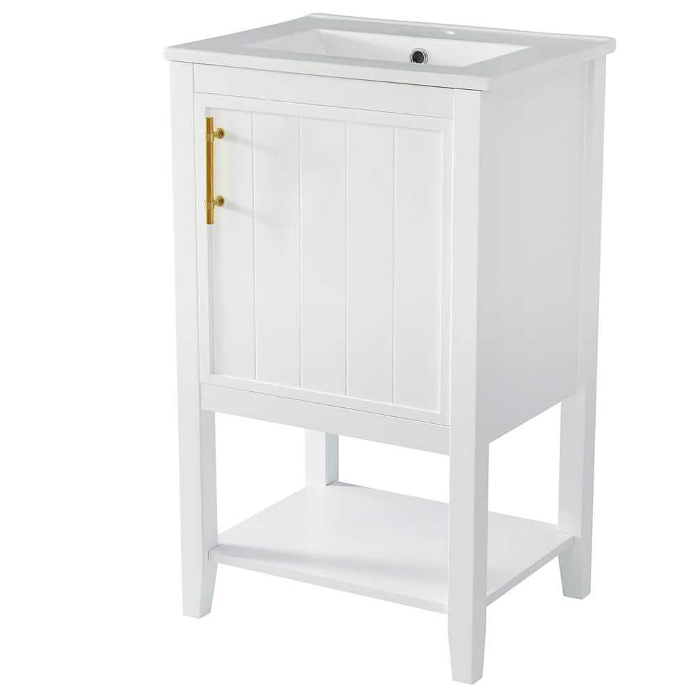 Beyong 33.5" H X 20" W X 15.5" D 20'' Single Bathroom Vanity with Top