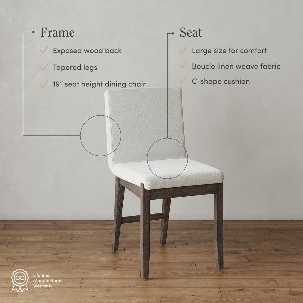 Nathan James Set of 4 Gracie Dining Chair Dark Brown