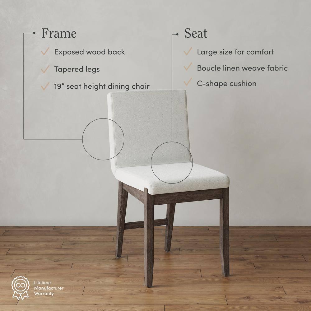 Nathan James Gracie Dining Chair Dark Brown