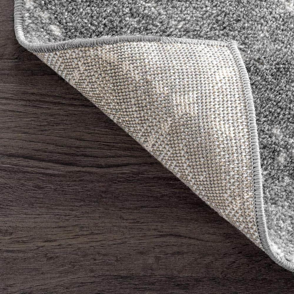 Union Rustic Amanuel Moroccan Geometric Area Rug in Dark Gray
