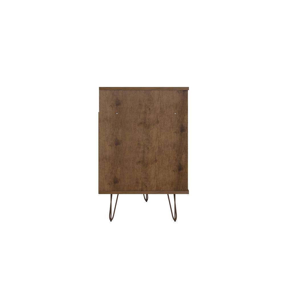 Rockefeller TV Stand for TVs up to 60'': Media Console with Storage - Manhattan Comfort