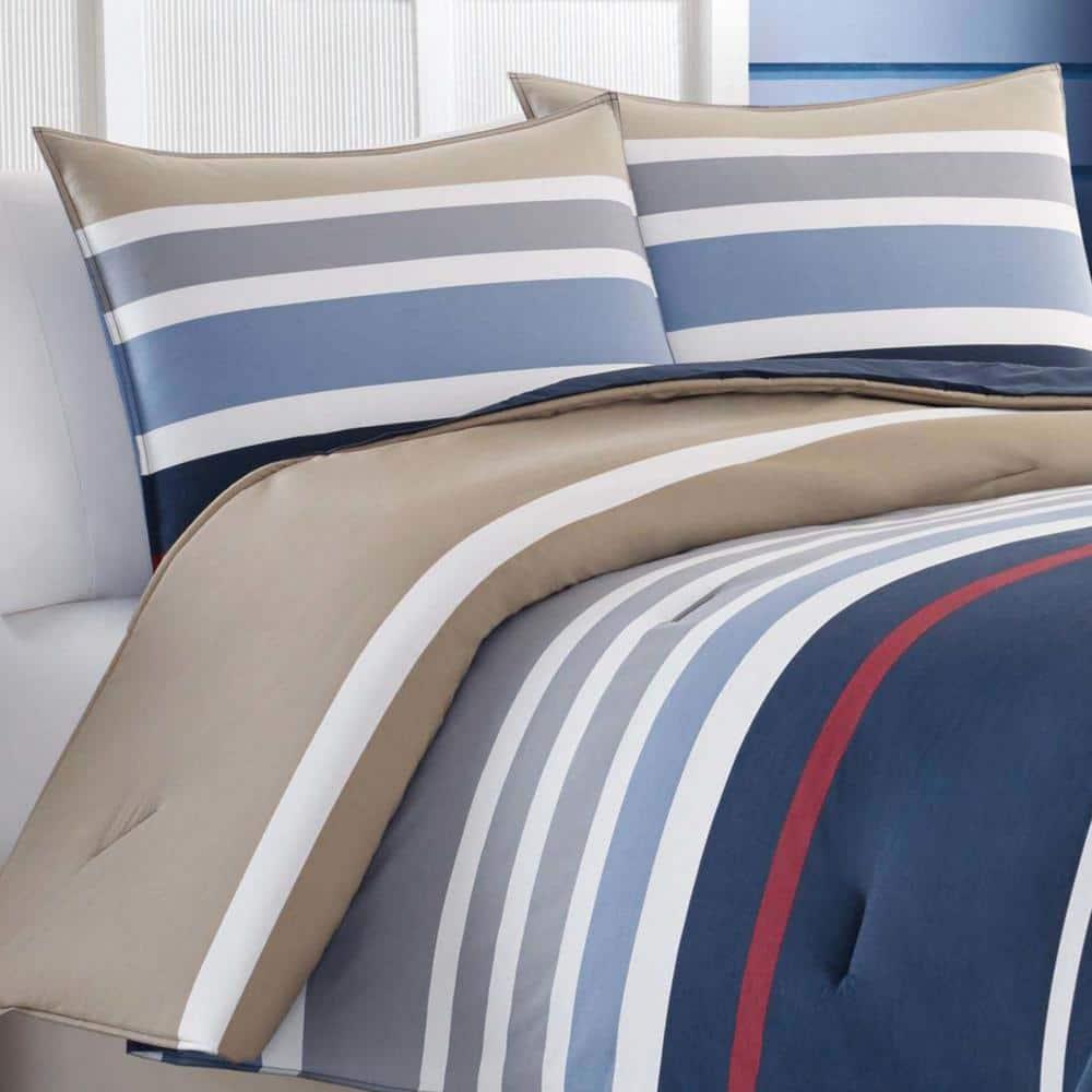 Nautica Nautica Bradford Cotton Navy Duvet Cover Set