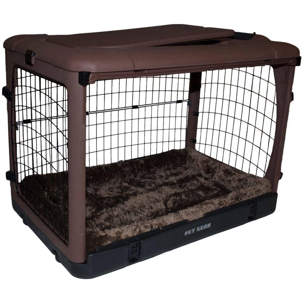 Plastic Collapsible Pet Crate with 4 Doors