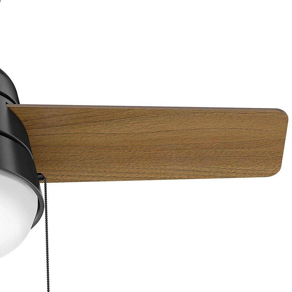 Aker 36" 3 - Blade Standard Ceiling Fan with Lights and Pull Chains