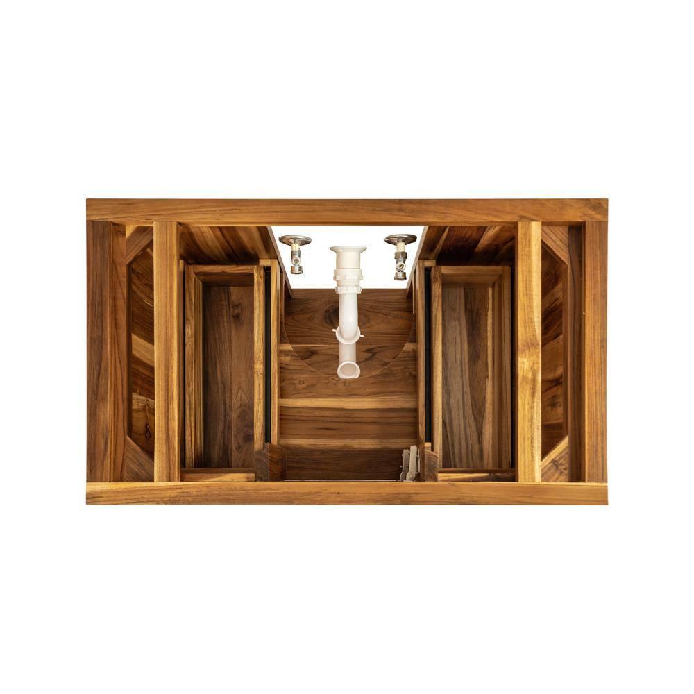 EcoDecors Tranquility by EcoDecors, 36", Teak Bathroom Vanity, Wood Bathroom Vanity, Bathroom Vanity Cabinet, Vanity Bathroom