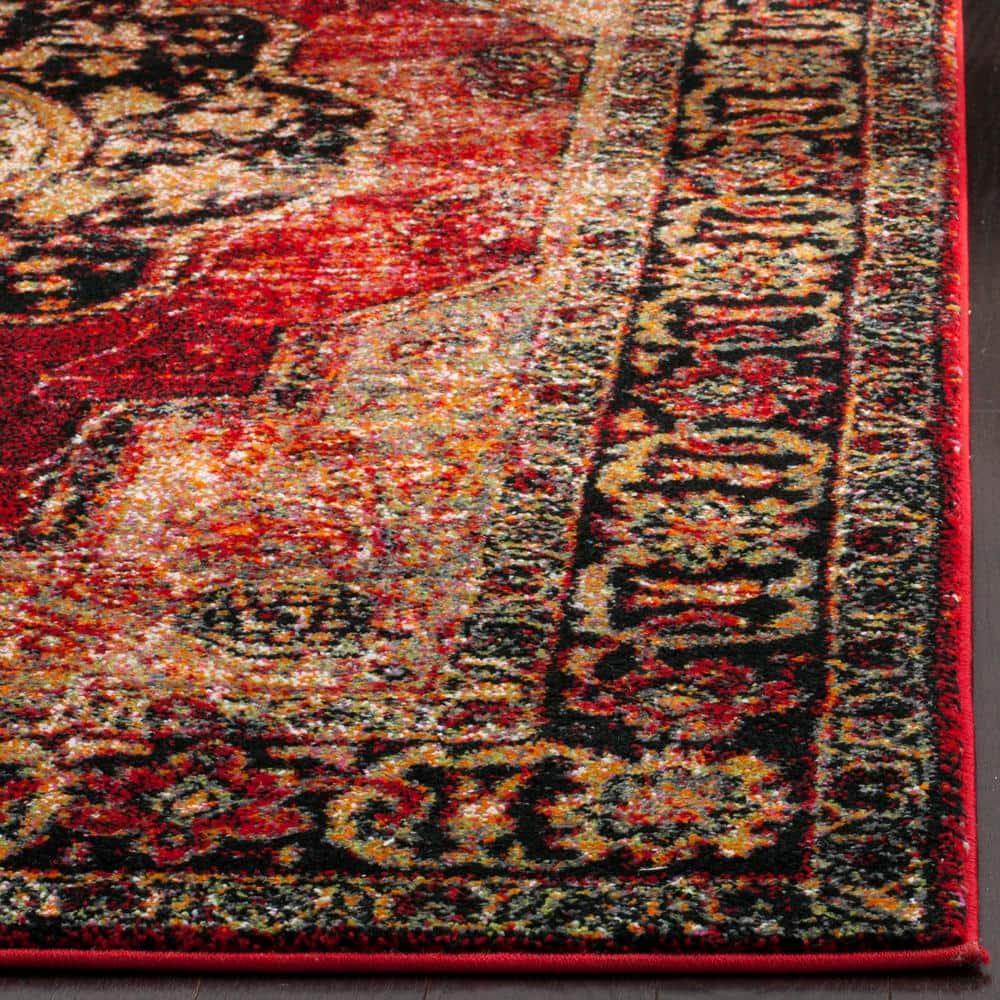 Vintage Hamadan VTH219 Power Loomed Indoor Area Rug - Red/Multi - 4'x6' - Safavieh.