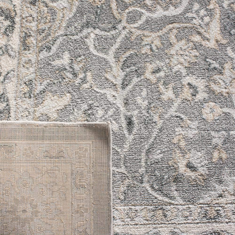 Isabella ISA912 Power Loomed Area Rug - Grey/Dark Grey - 4'x6' - Safavieh.
