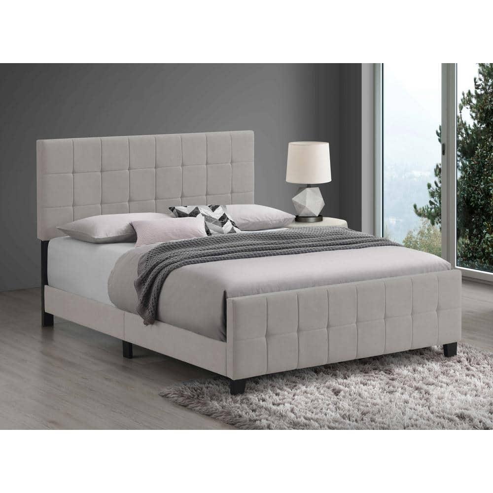 Fairfield Eastern King Upholstered Panel Bed Beige