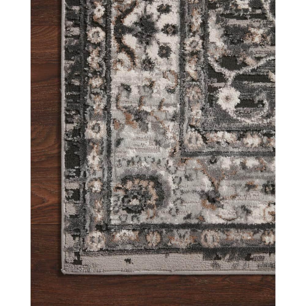 Loloi II Estelle Collection EST-02 Charcoal / Grey Oriental Area Rug 7'-10" x 10'-2"