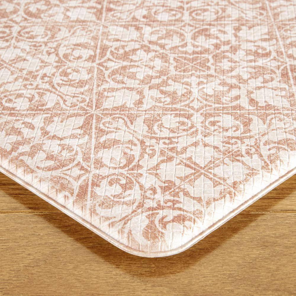 Town & Country Living TOWN & COUNTRY BASICS Comfort Plus Non-Slip Backing Vintage Medallion Tile Anti Fatigue Comfort Mat