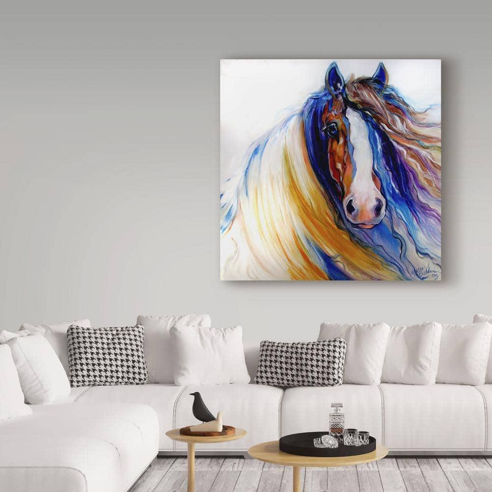 Trademark Fine Art Marcia Baldwin " Gypsy Vanner Rouge " by Marcia Baldwin