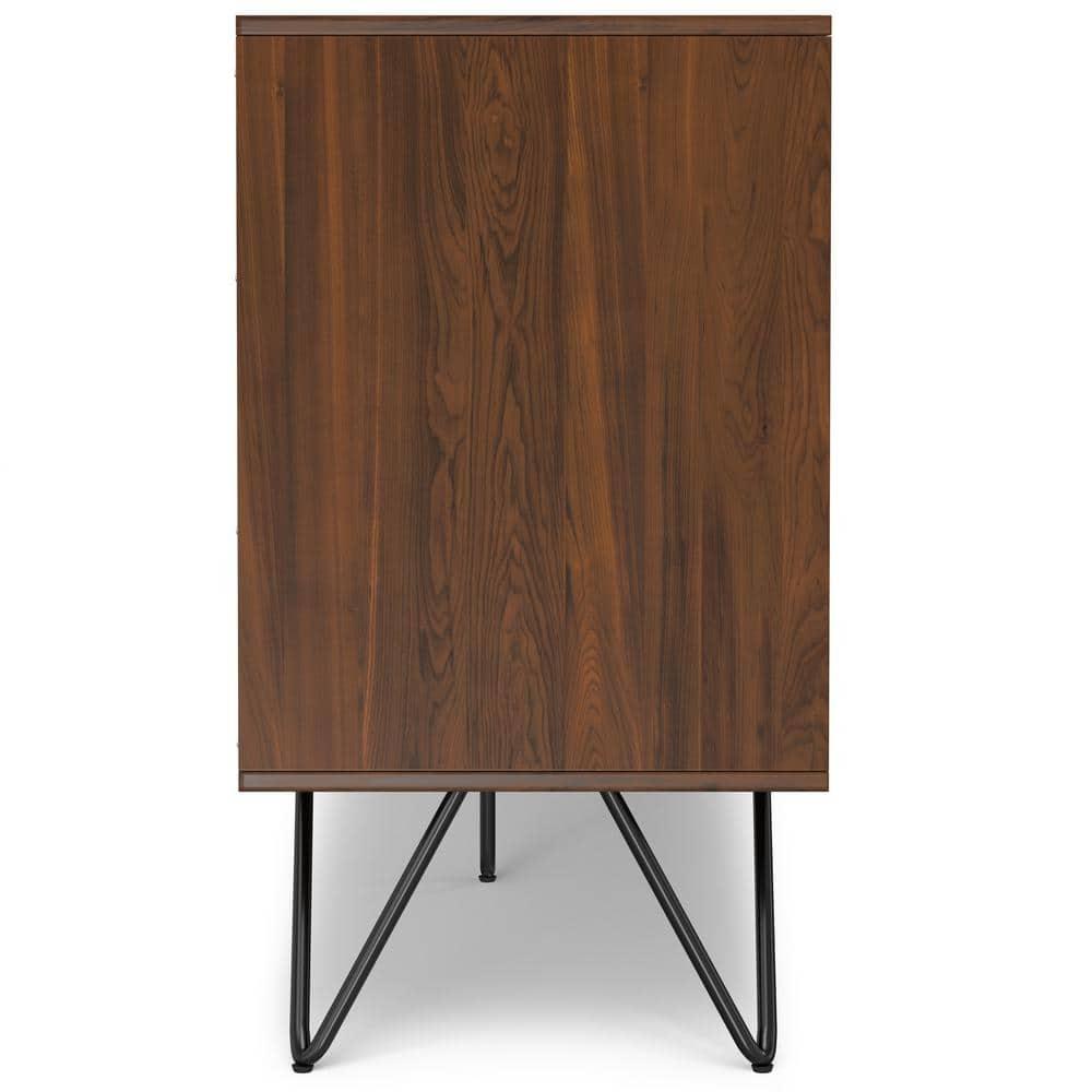 Hunter 60x18" Rectangle Contemporary Sideboard Buffet in Walnut Veneer