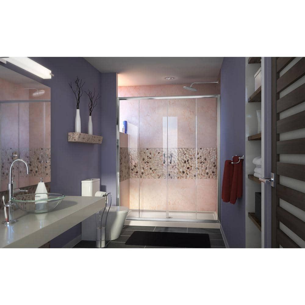 Visions 60" W x 74.75" Semi-Frameless Shower Encolusure