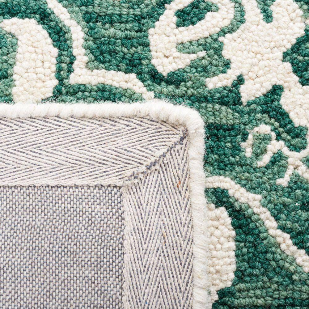 Dip Dye DDY901 Hand Tufted Area Rug - Dark Green/Ivory - 5'x8' - Safavieh.