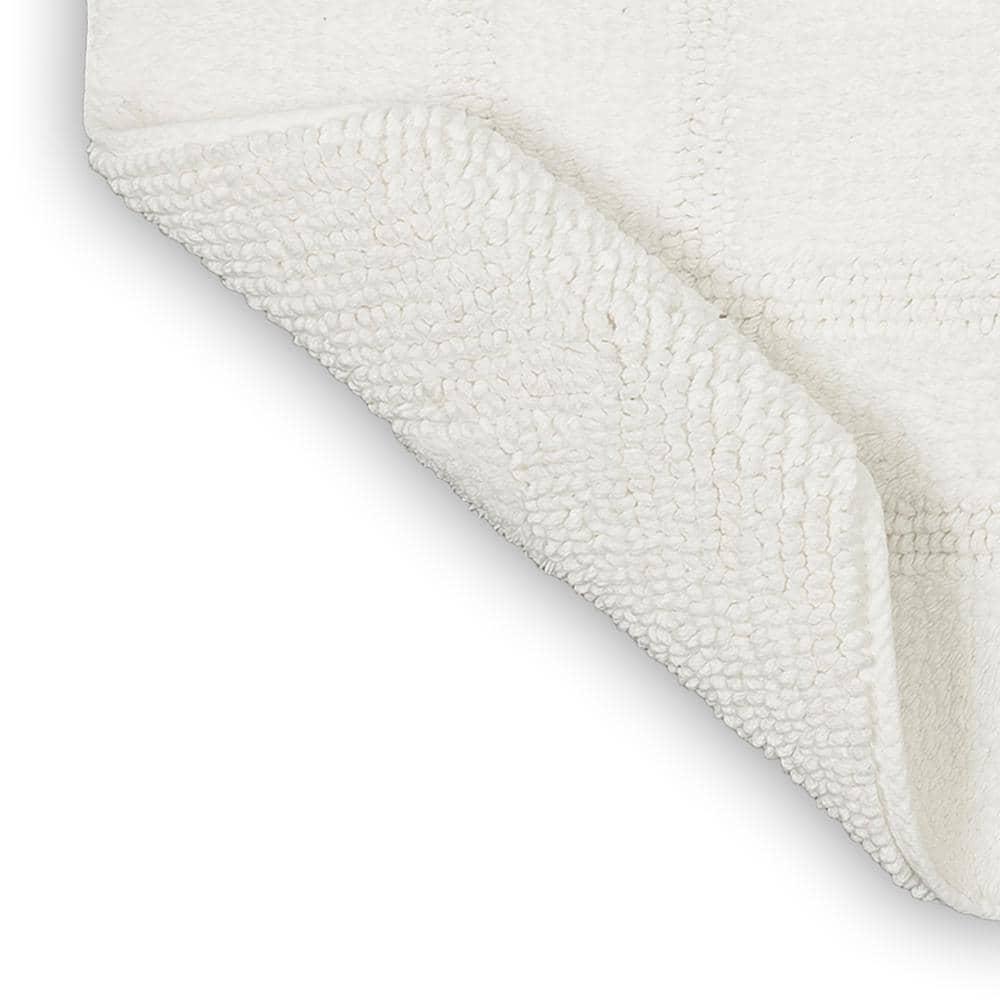 Mohawk Cotton Bath Mat Soft Absorbent Quick Dry Machine Washable Bathroom Mat, White, 17" x 24"