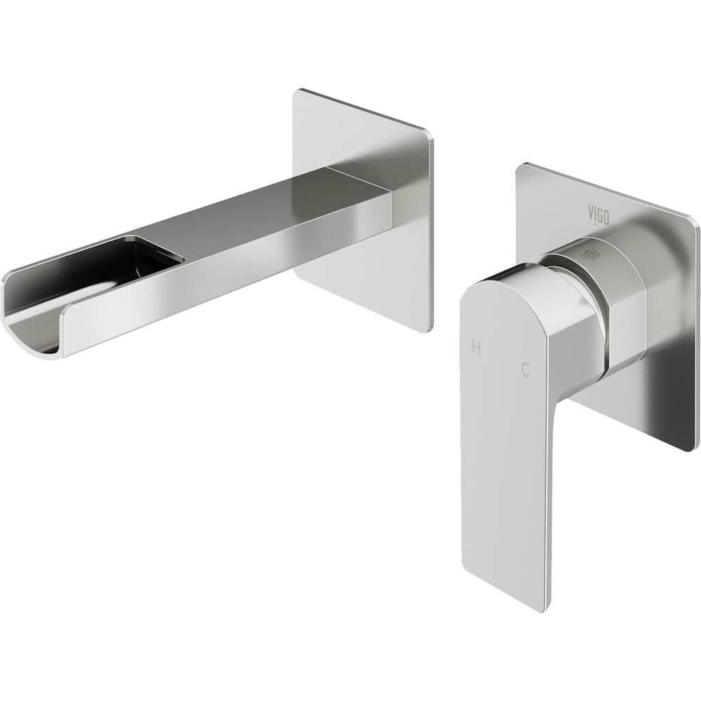 Atticus 5" H Single Handle WaterSense Wall Mount Bathroom Faucet