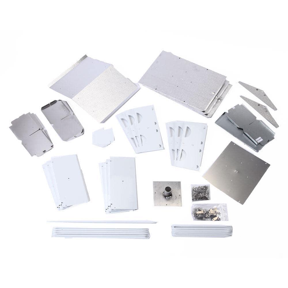 Birds Choice Birds Choice Medium 3-Level, 12-Room Purple Martin Bird House with Starling-Resistant Entrances, White/Grey