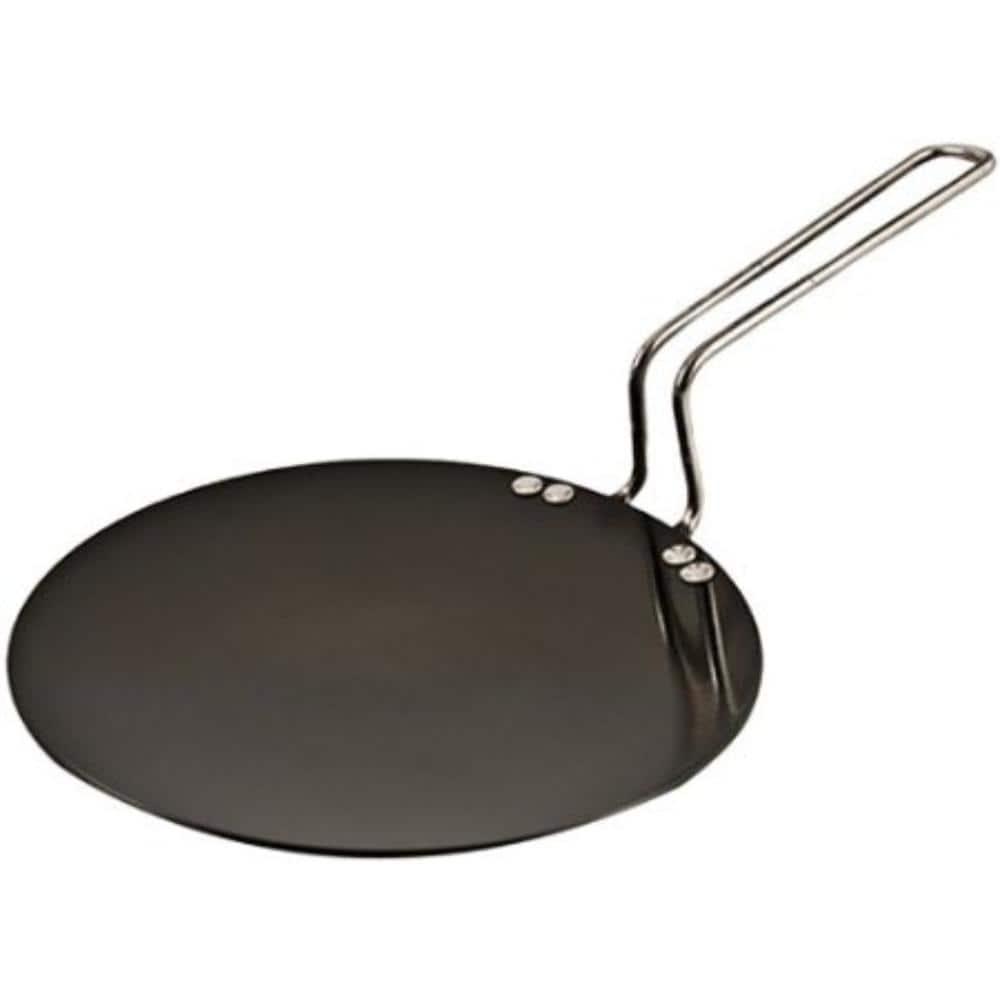 Hawkins Futura Hard Anodized Concave Tava Griddle with Steel Handle: Gas Compatible, Aluminum Surface, Hand Wash