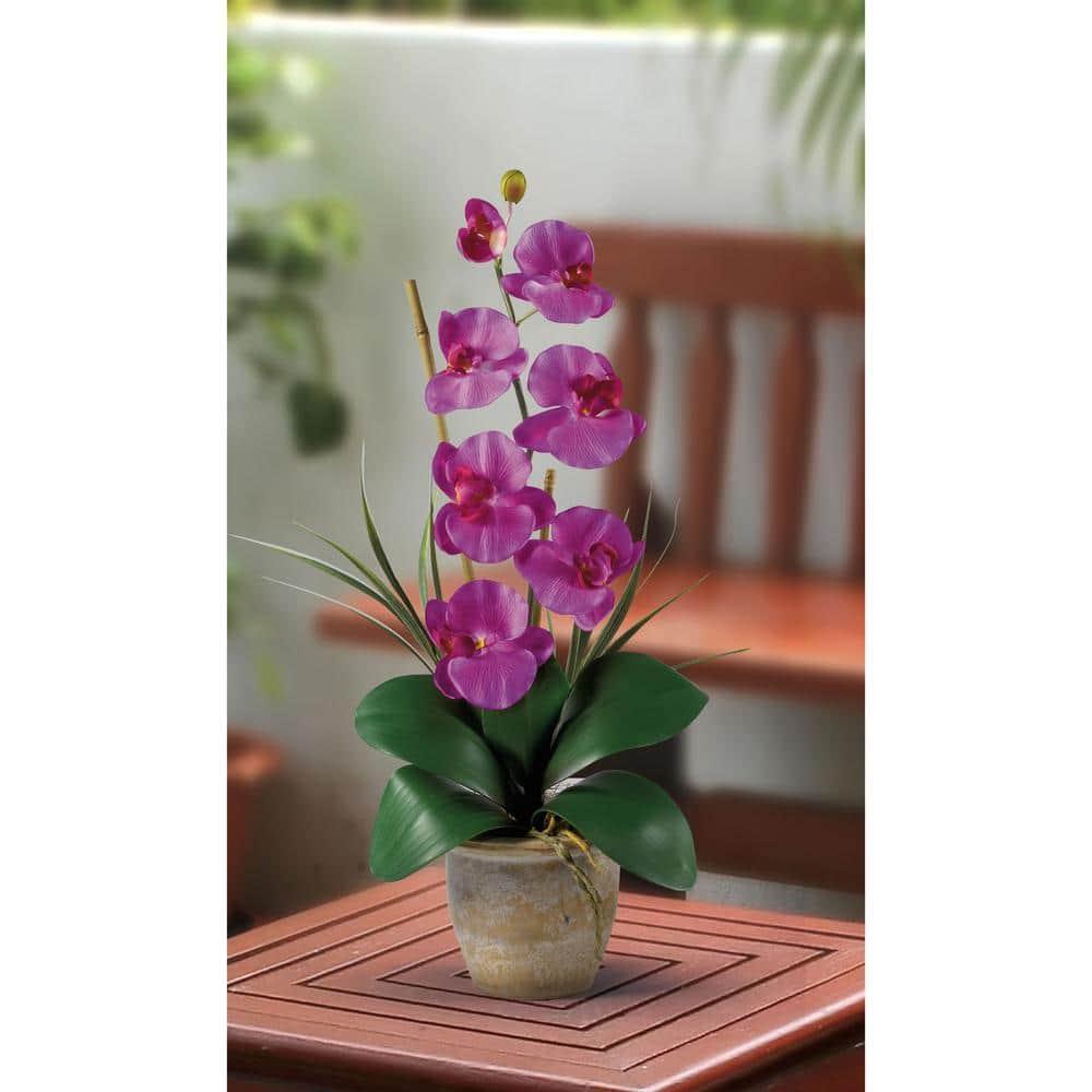 Nearly Natural Single Stem Phalaenopsis Orchid Silk Flower