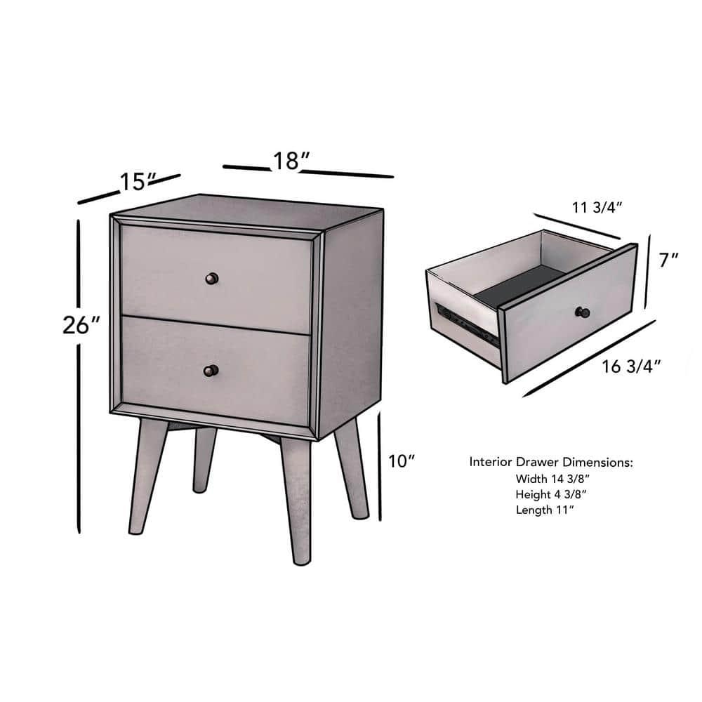 Williams 2-Drawer Nightstand