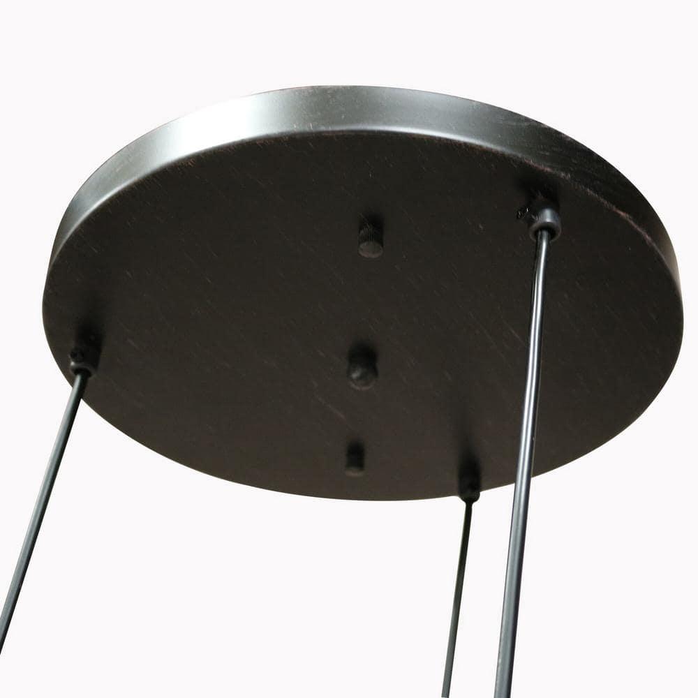 Beveen Round 3-Light Glass Gourde Lamp Collection