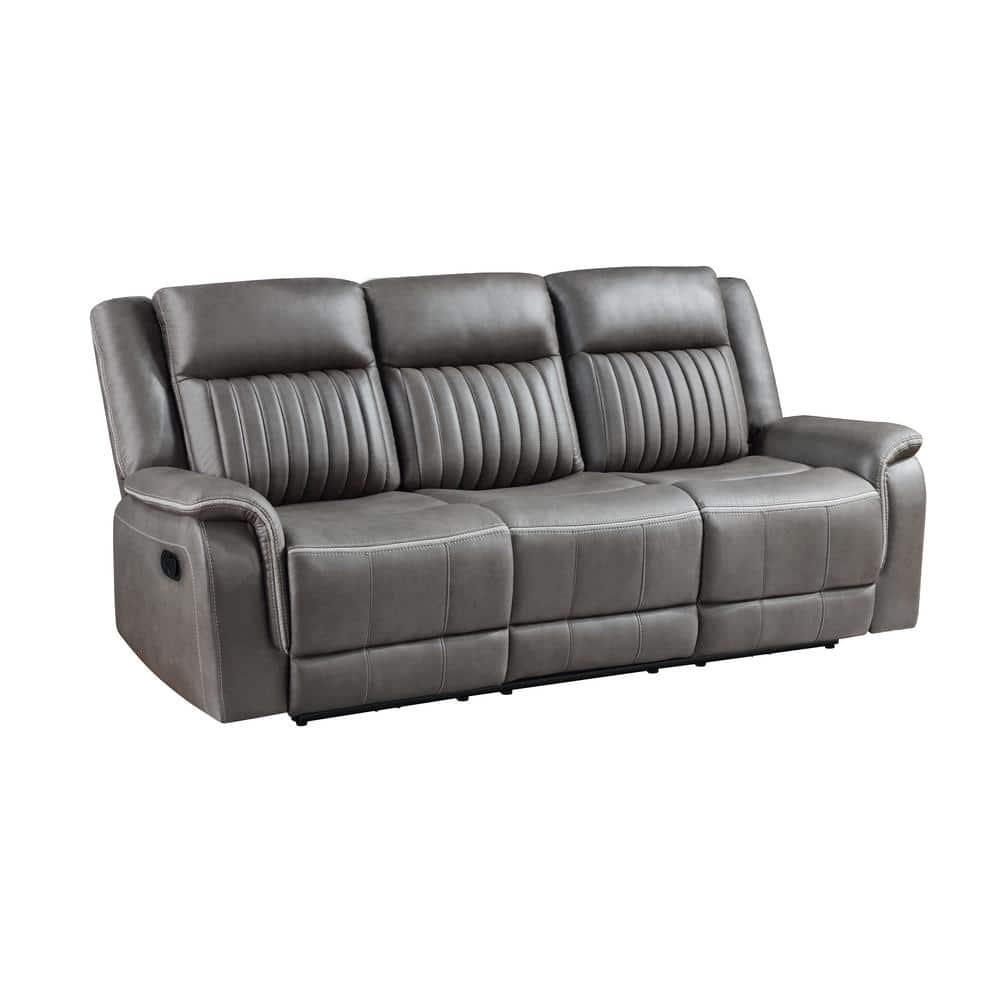 New Classic Furniture Enzo  Sofa W/Dual Recliner- Gray