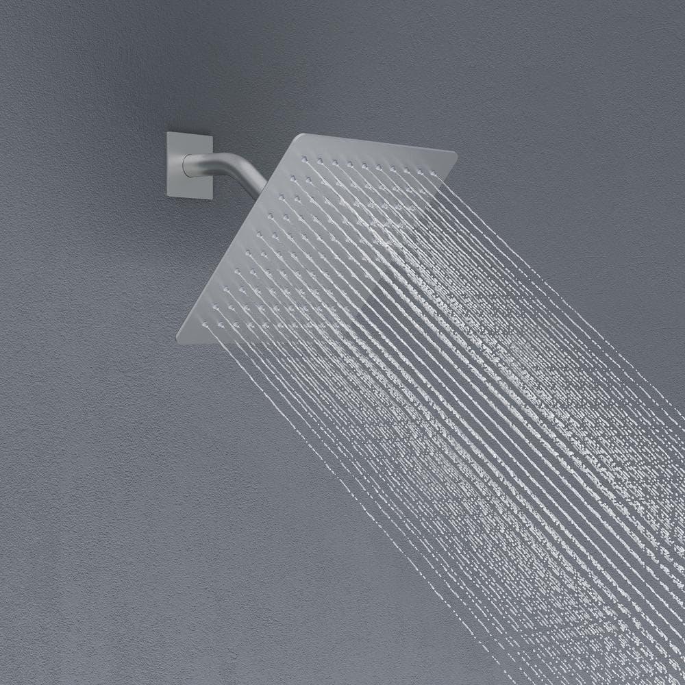 AquaSpa Shower Faucet Set with Tub Spout, 8-Inch Rain Shower Head with Valve